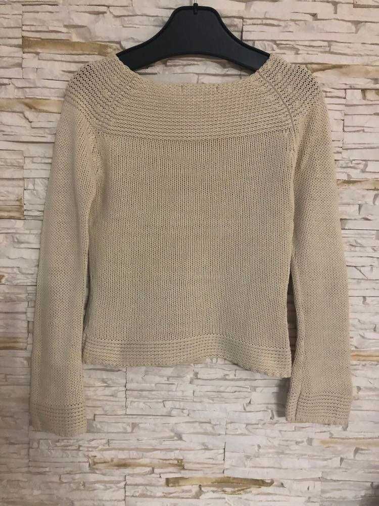 Sweter damski beżowy roz. 34 (XS)