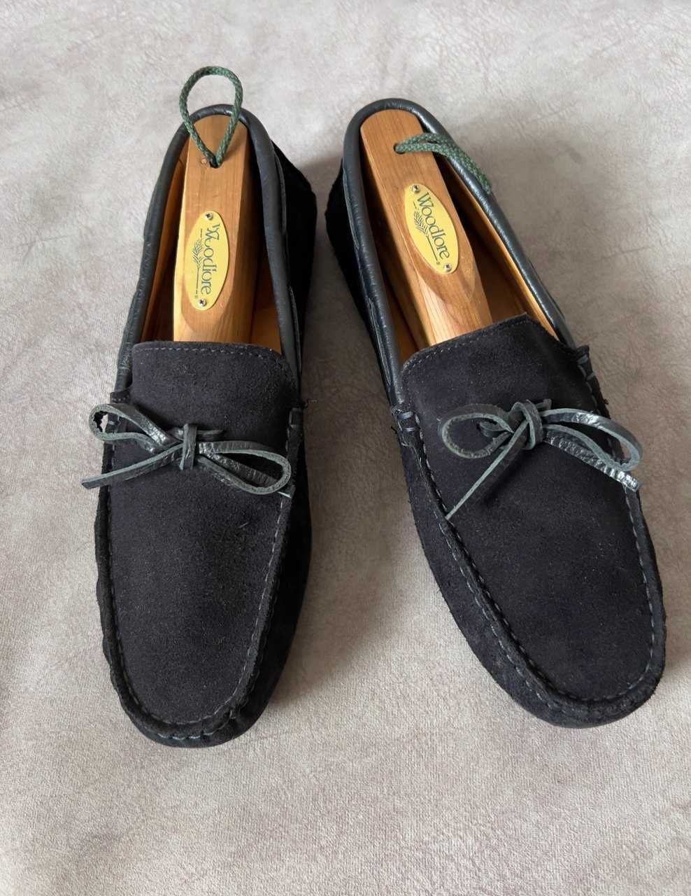 Оригінальні Замшеві Мокасини Massimo Dutti 26см