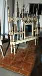original  cama casal com  cadeiras comoda e espelho antigas
