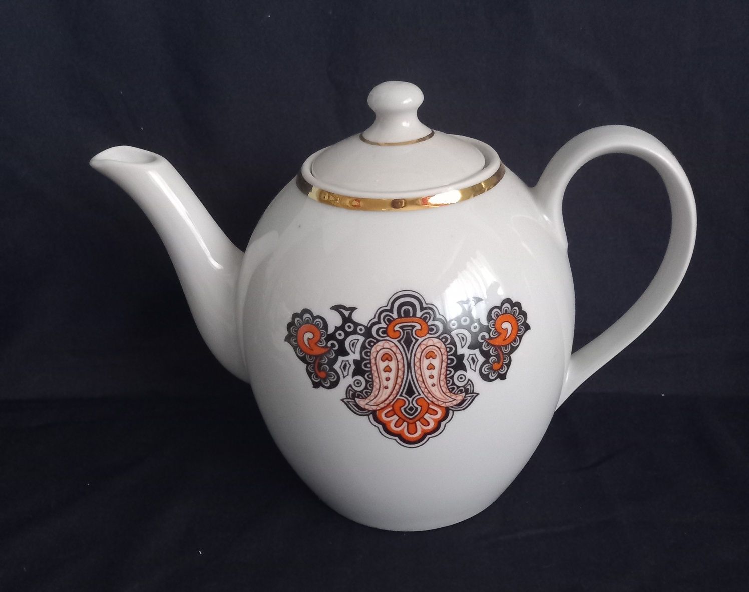 Dzbanek do kawy herbaty porcelana Ryski Zakład Porcelany RPR Łotwa