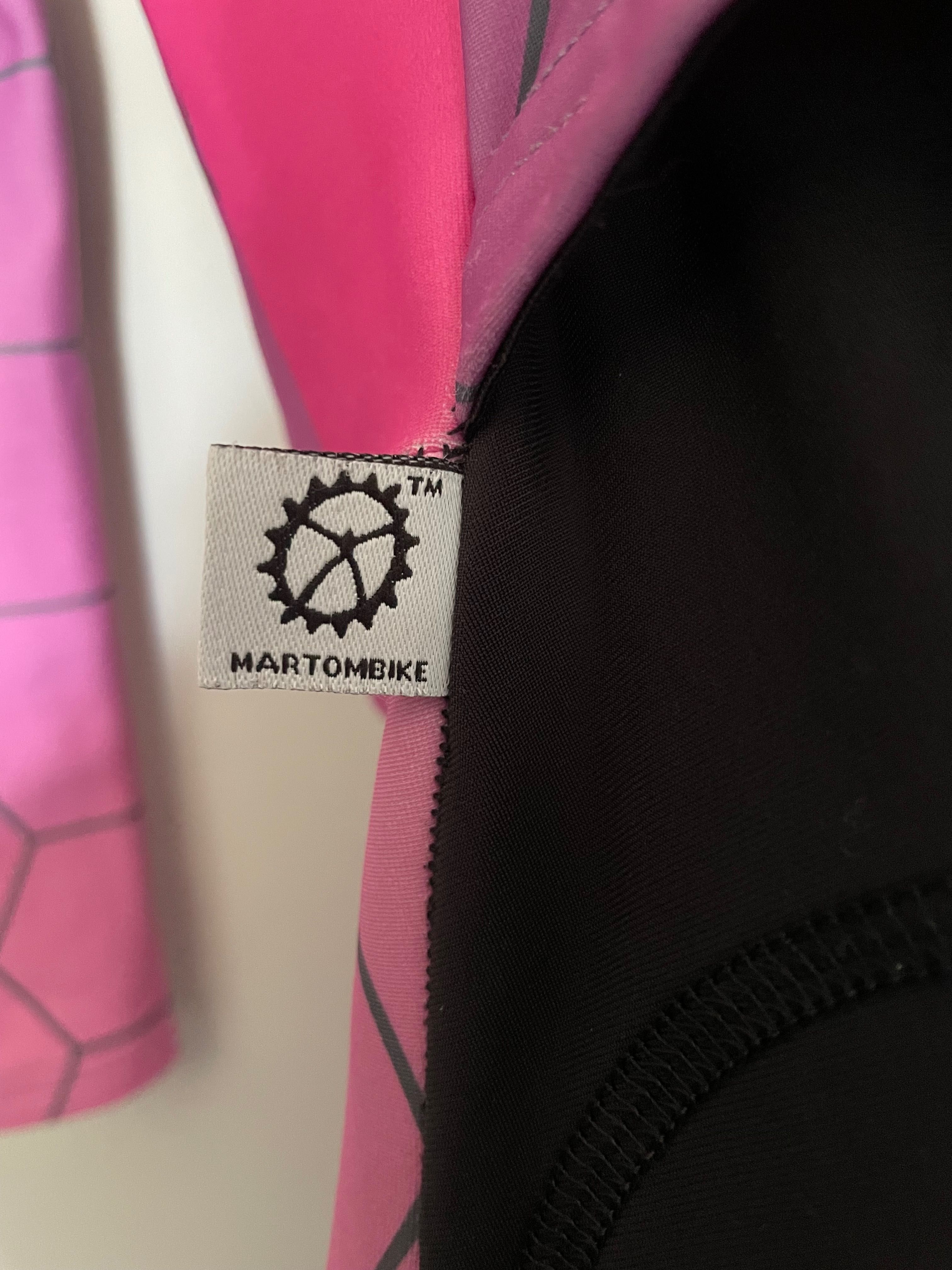 Kombinezon zimowy / ocieplany (strój kolarski) MartomBike S różowy