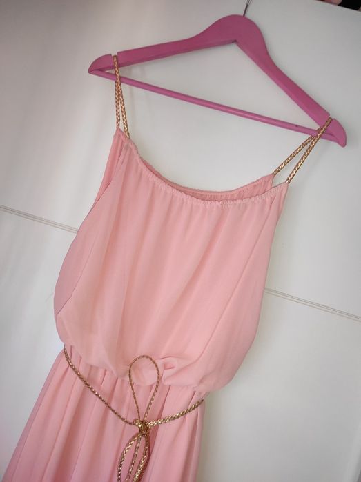 Vestido rosa claro de cerimônia - novo