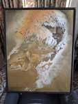 Quadro pintura a oleo  Vieira Baptista Batista