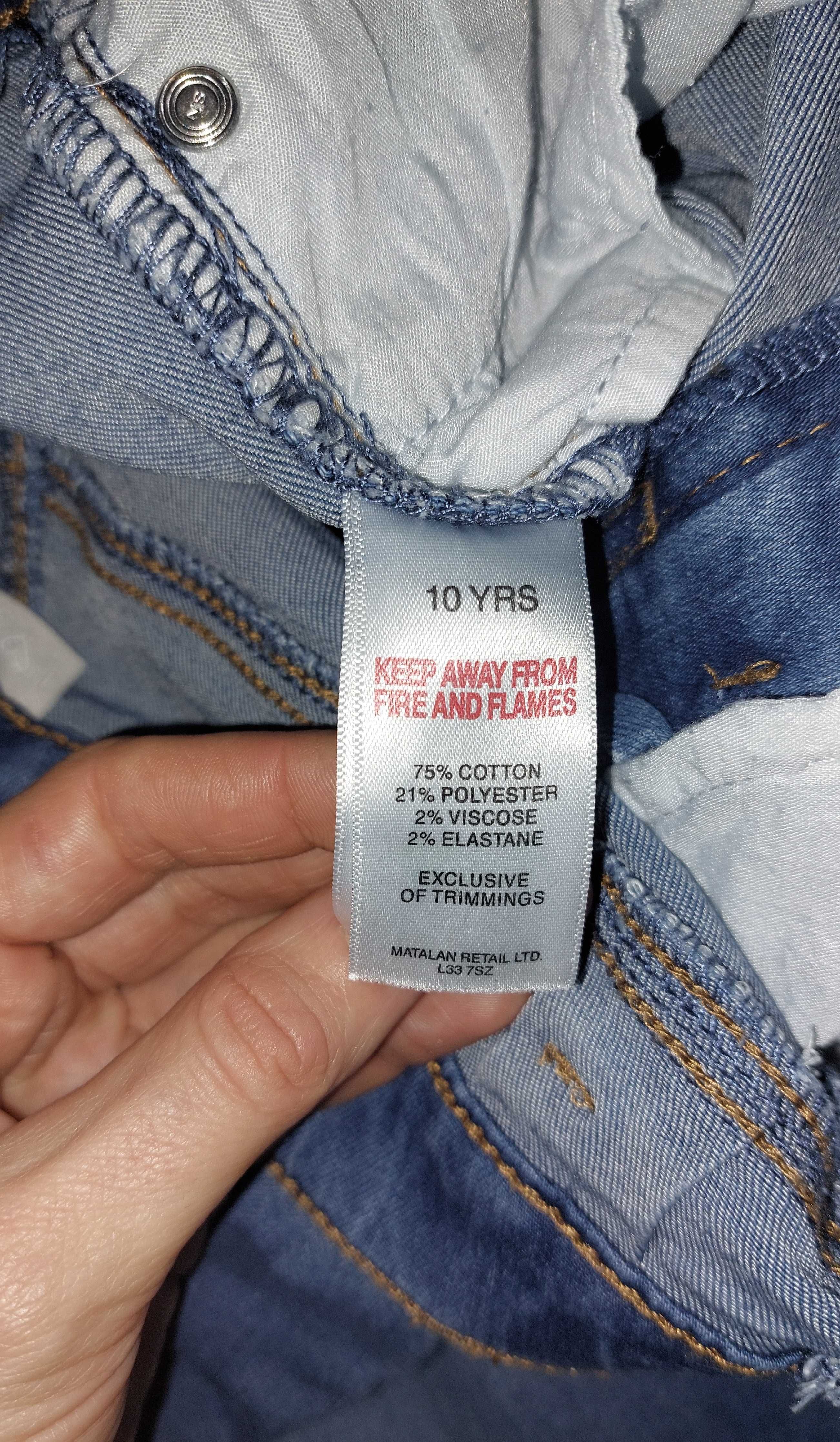 I love girlswear, Spodnie jeansowe dla dziewczynki, rozmiar 140