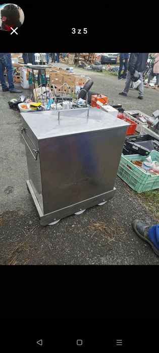 Basen/wózek gastronomiczny ze stali nierdzewnej