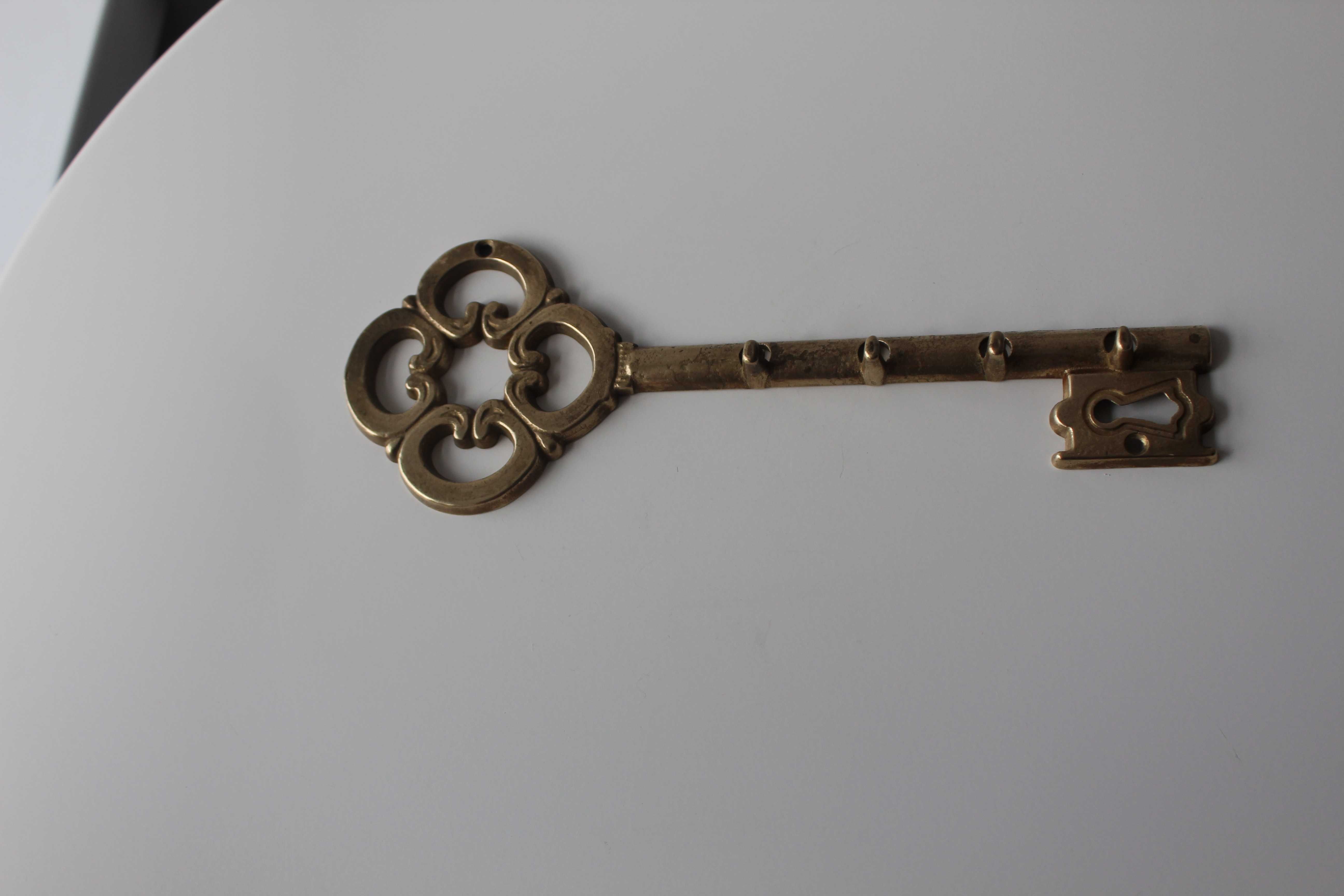 Вешалка, ключница, ключ, литая, бронза, Германия, 24 см