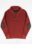 Tommy Hilfiger rudy czerwony sweter kardigan L logo