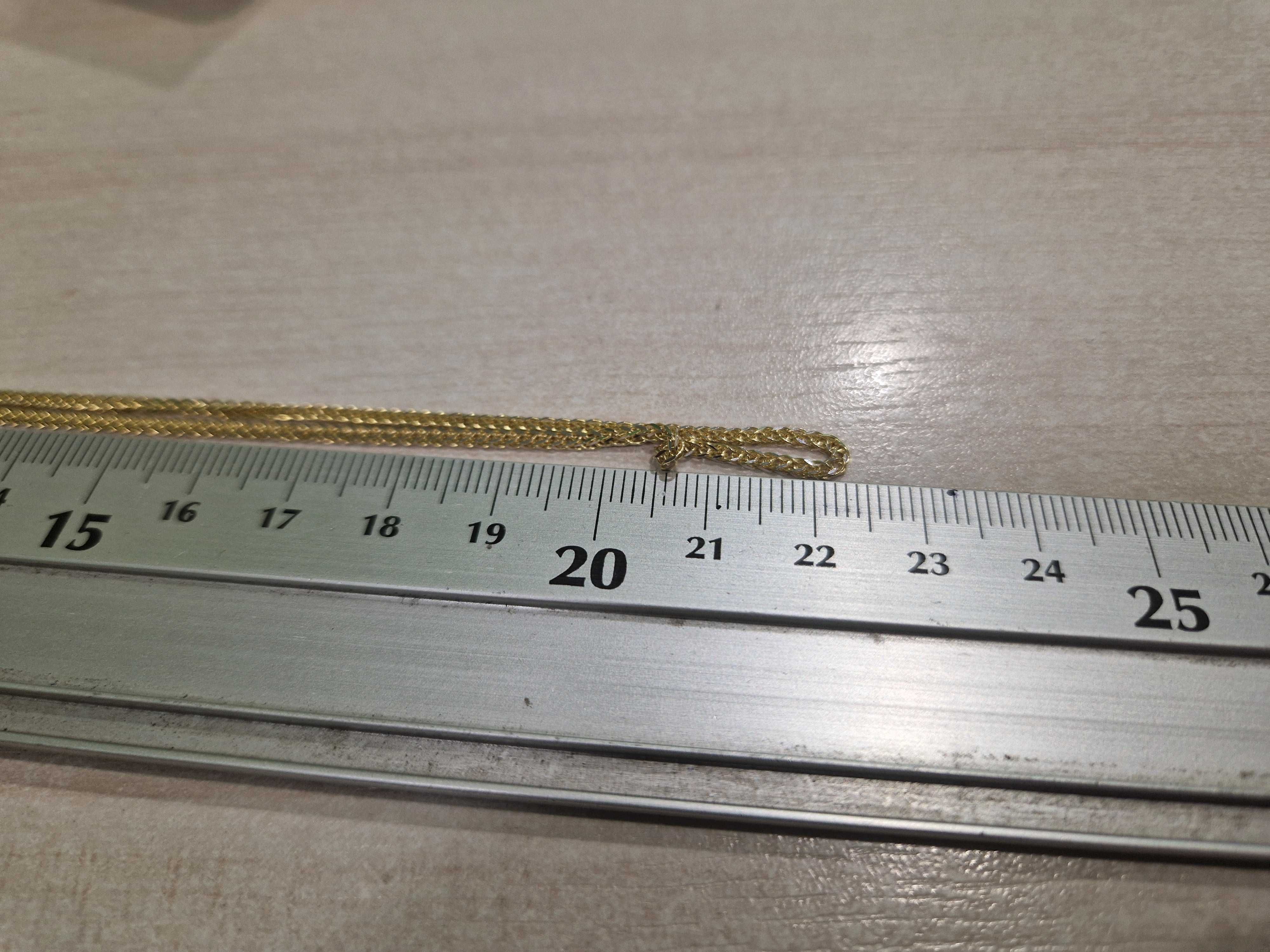 Nowy złoty łańcuszek lisi ogon PR 585 45 cm