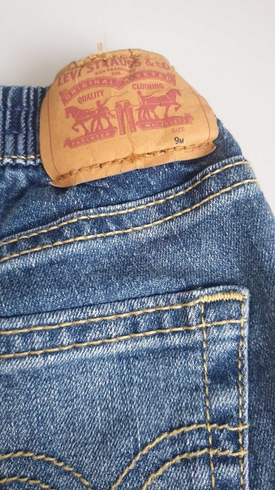 Levi's niebieskie jeansy roz 74,9 miesięcy