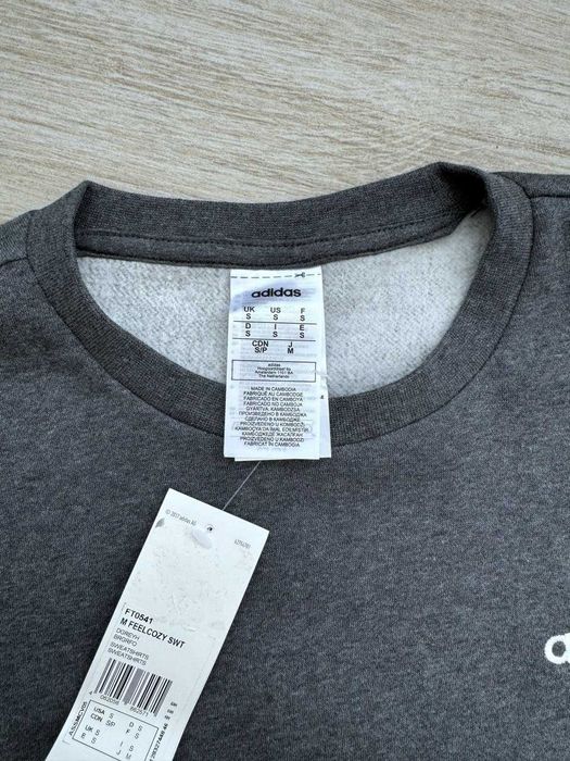 США! Чоловічі світшоти Adidas Feelcozy FT0541 Оригінал! На Флісі! S,M
