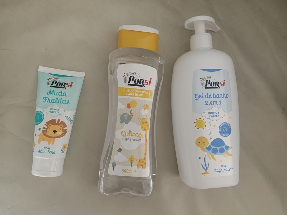 Trio de banho de bebé