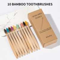 10 бамбукових зубних щіток