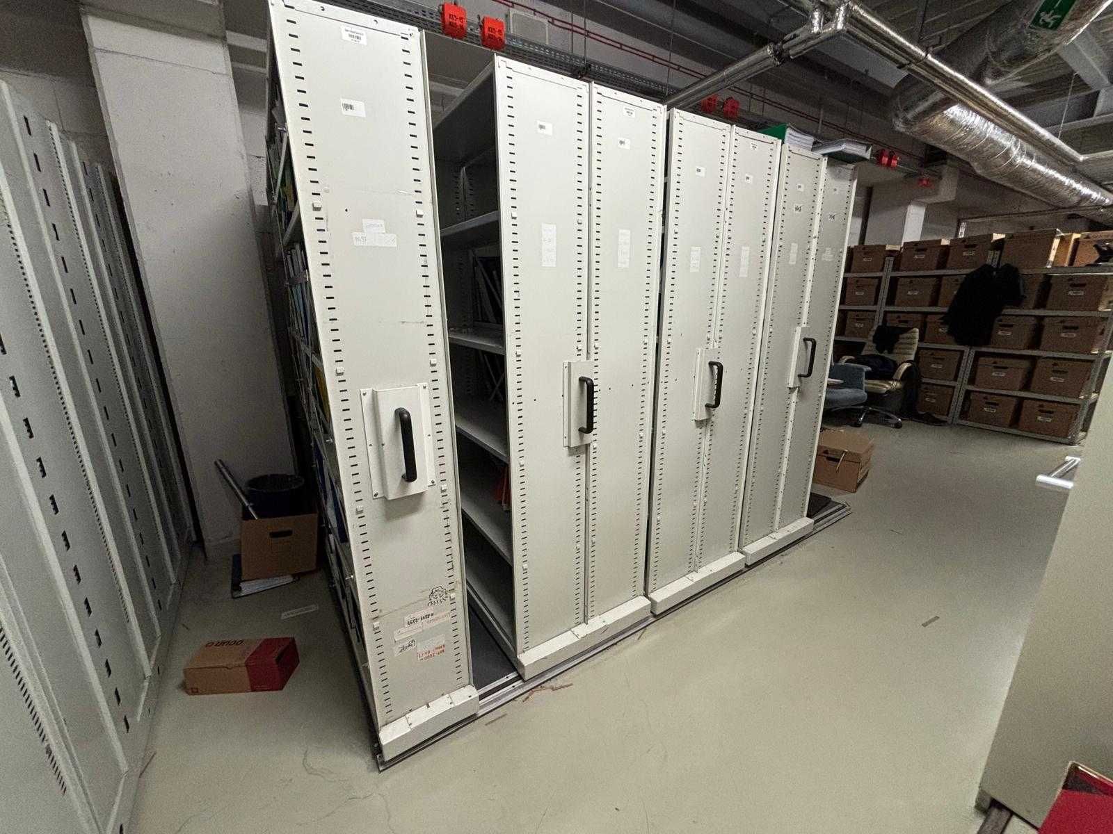 Regał jezdny archiwum 70m bieżących polek