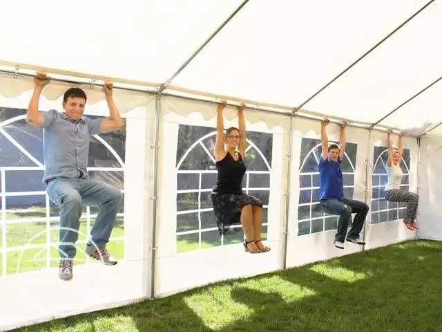 5x10m Namiot imprezowy, PVC biały, wysyłka gratis