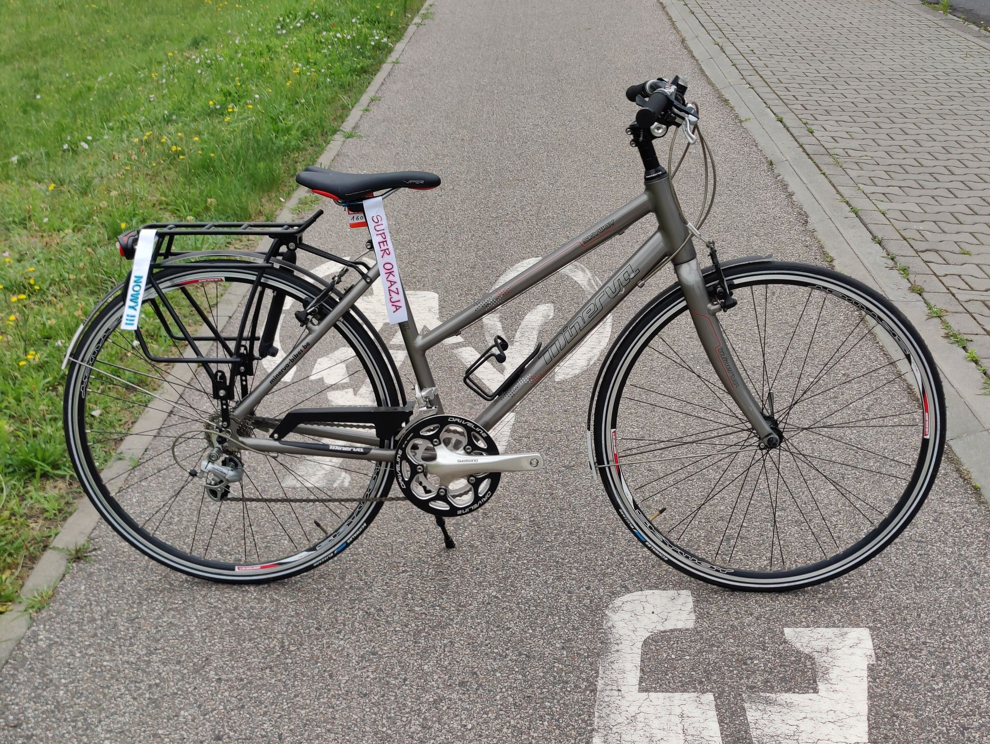 NOWY | Rower fitness szosowy MINEVRA 46cm Shimano TIAGRA 2x9 Parallax