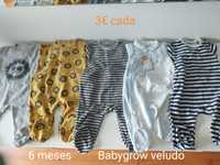 Babygrows, Bodies, Calças interiores e babetes 3 a 9 meses