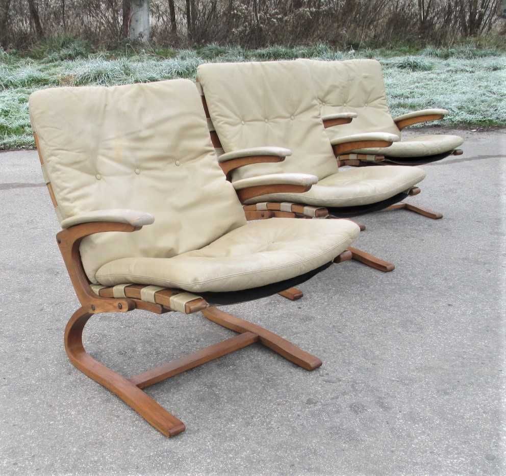 Komplet foteli, Rybo Rykken & Co., Norwegia, lata 70