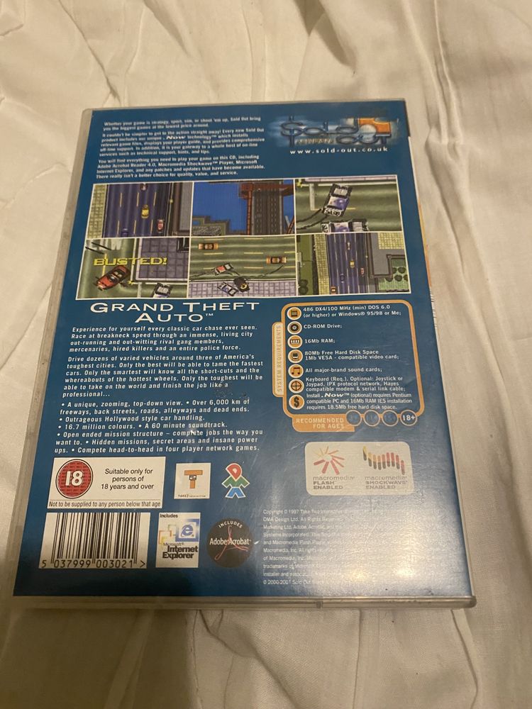 Nowa! Gra! Gta 1 grand theft auto klasyka okazja super gra gry gta 1 2