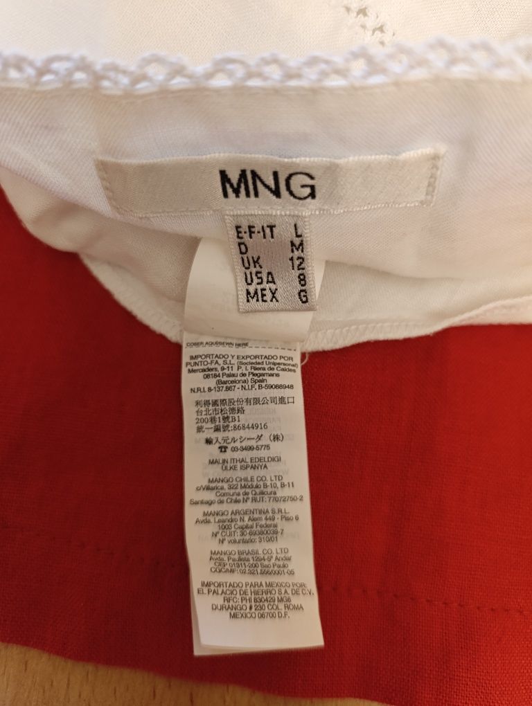 Блуза майка топ льняной Mango  M-L