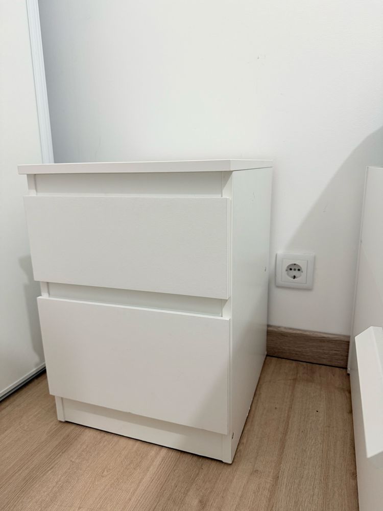 Cómoda c/2 gavetas, branco, 40x55 cm