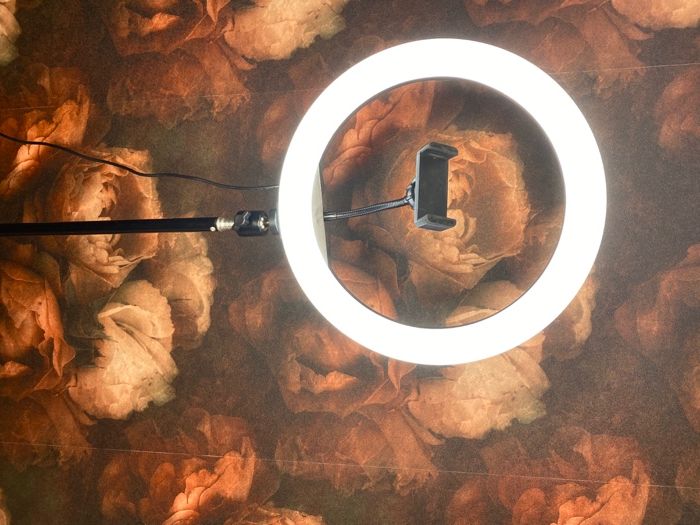 Кільцева лед LED лампа 30см з тримачем для телефону (кольцевая лампа)