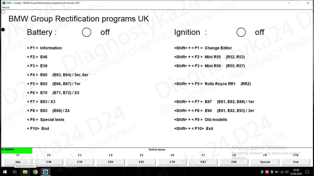 GOTOWY Dysk SSD 1TB BMW Icom ISTA+ 4.45 PL Polska/ESYS/INPA/NCS Expert