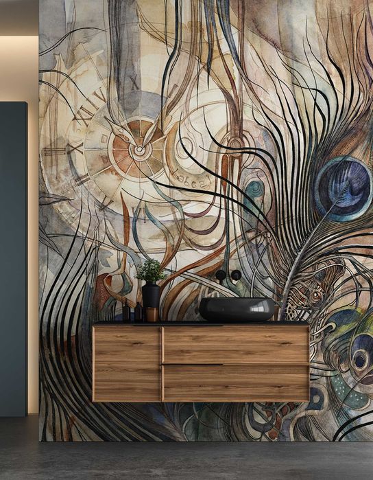 Nowa tapeta premium Pavon, marki Lorenso, struktura płótna