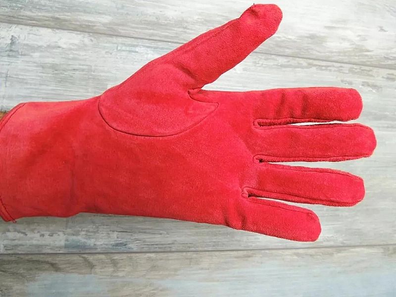 Czerwone Gloves Skórzane Rekawiczki Premium Red