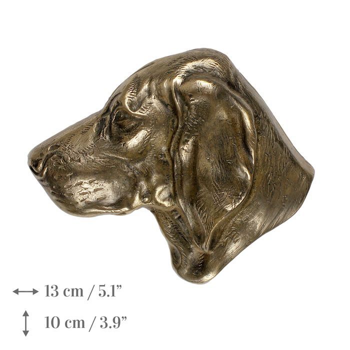 Wyżeł weimarski plakietka z zimnego brązu Art-Dog