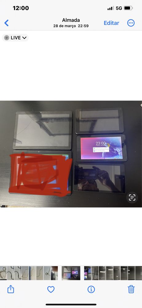 Lote 4 tablet para peças