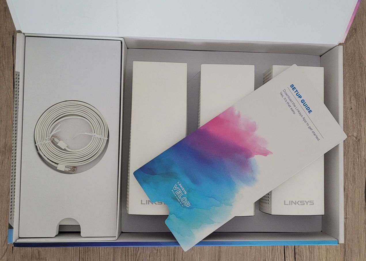 Linksys Velop WHW0303 – Tri-Band Mesh WiFi (zestaw 3 modułów)