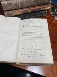 Livro Linguagem da Religião Rara Edição Séc XVI