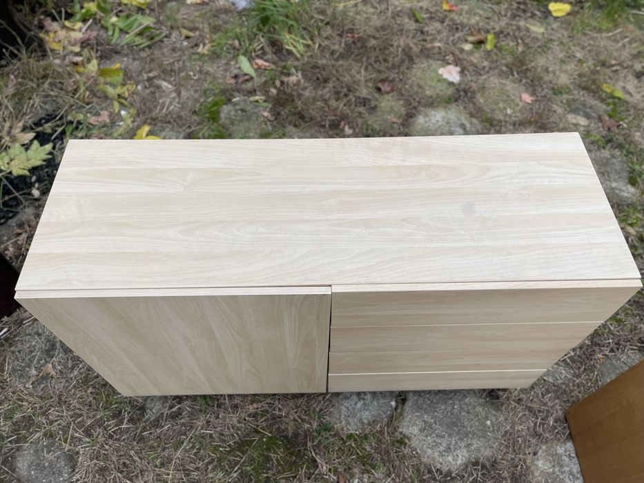 Szafka komoda dwuczęściowa 120 x 64 np na działkę pojemna