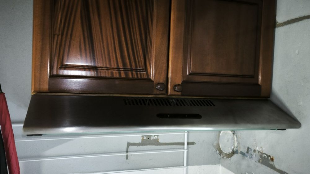 Exaustor em inox com movel