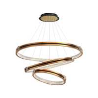 Lampa wisząca led ring miedziany 30/40/60 cm 60 Watt neutralne białe