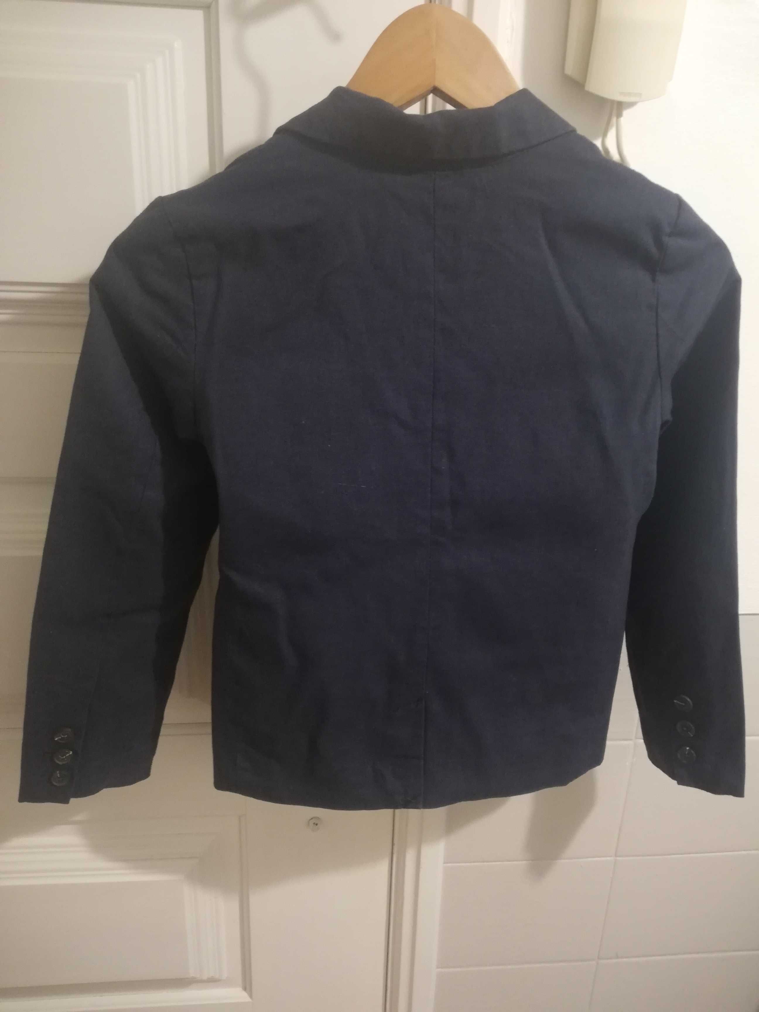 Blazer de linho azul marinho (138-143 cm)