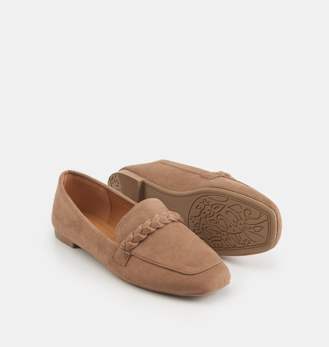 Nowe z metką brązowe rude mokasyny loafersy lordsy rozmiar 39 sinsay