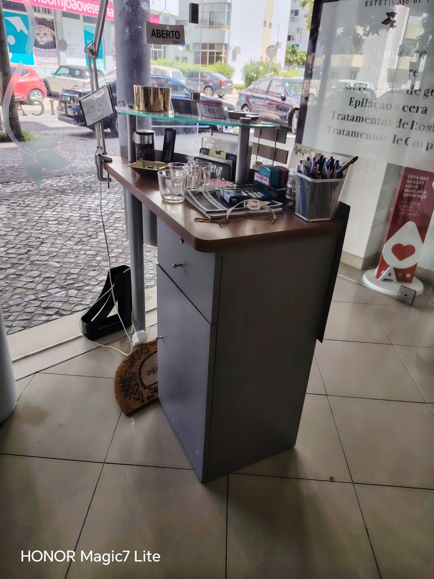 Balcão de  recepção