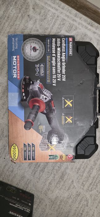 Szlifierka akumulatorowa parkside pwsap 20 d4