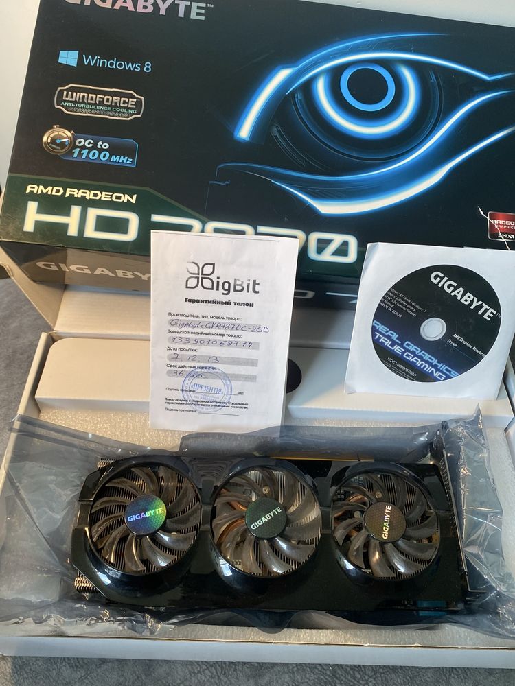 Видеокарта Gigabyte hd7870 2gb