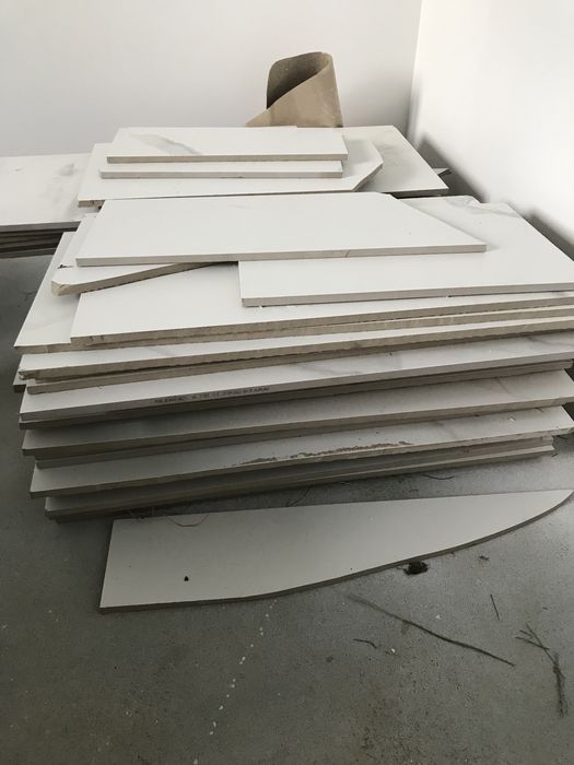 Płytki pozostałości model pune blanco mat wzór marmurek 60x120