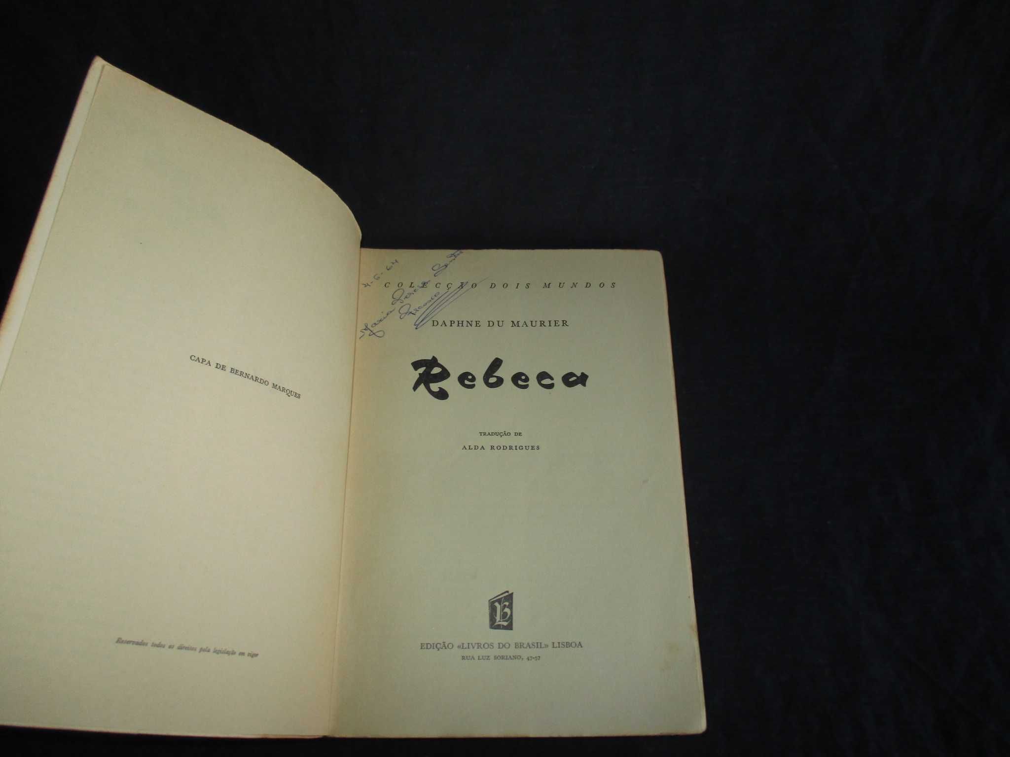 Livro Rebeca Daphne du Maurier Colecção Dois Mundos 36