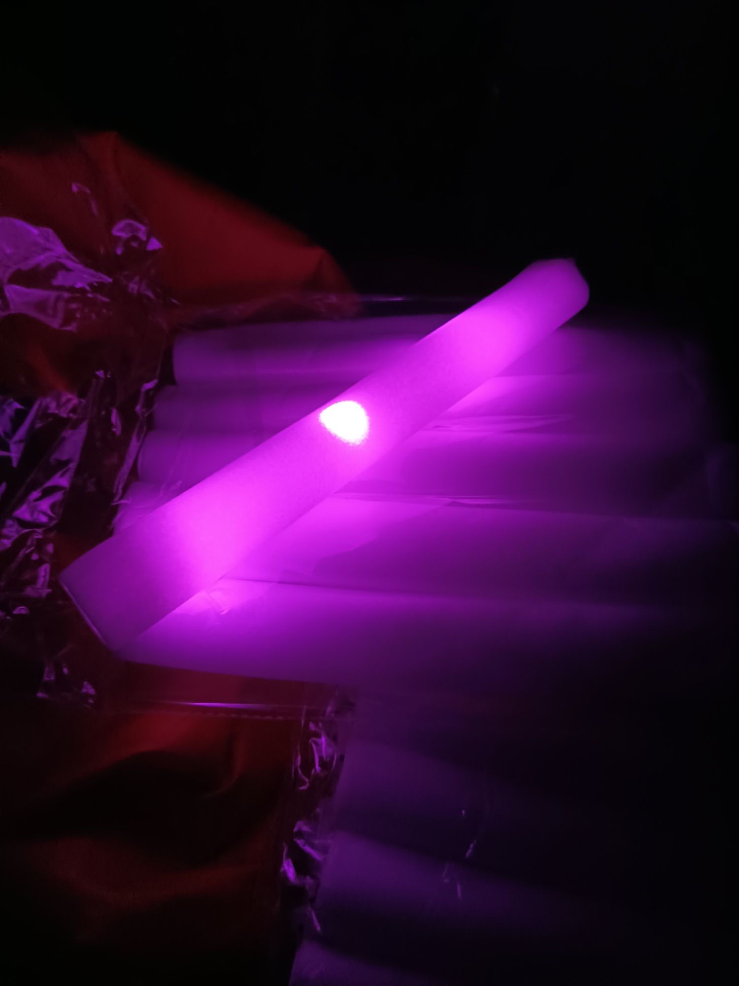 Bastões esferovite com iluminação