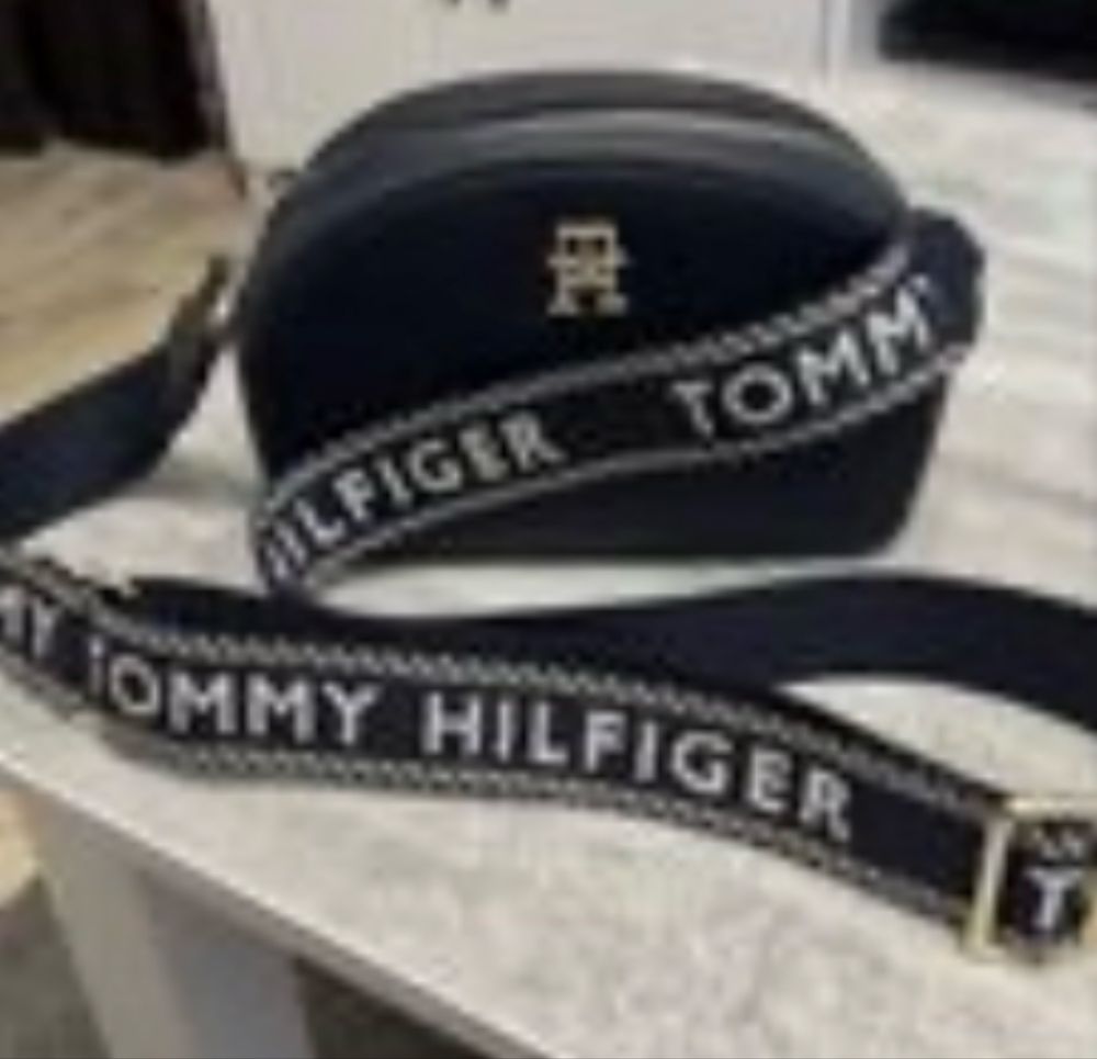 Сумка через плечо Tommy Hilfiger,, кожа оригинал