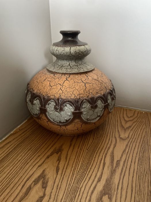 Piękna stara lampa ceramiczna styl duński