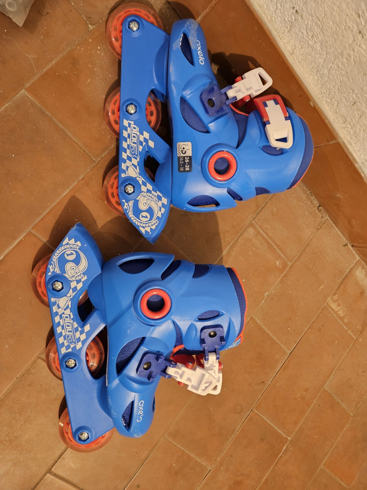 Patins PLAY3 Oxelo Decathlon T.26-28