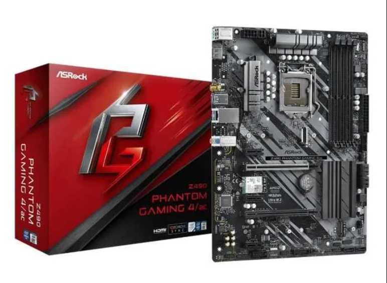 Procesor Intel Core i5-10400F + Płyta ASRock z490 Phantom Gaming 4