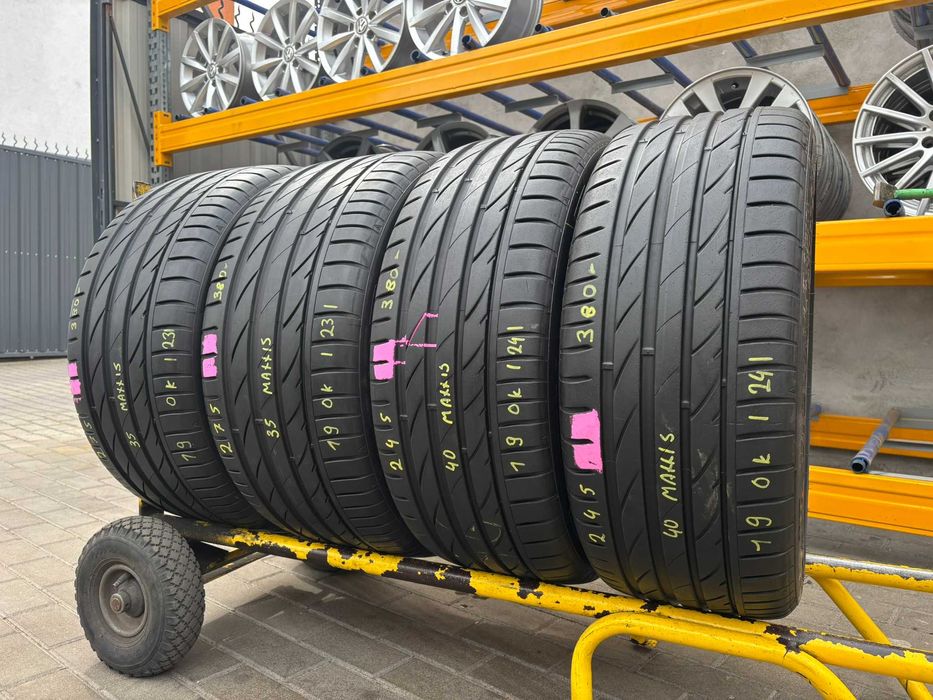 4X OPONY LETNIE Maxxis 2X 275/35ZR19 2X 245/40ZR19 7.8MM 2024R CAŁE!