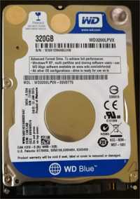 Disco Rígido WD Blue SATA 320Gb 2.5''