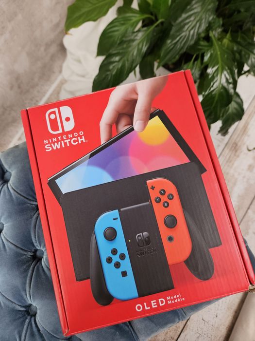 Nintedo switch OLED czerwono niebieskie + Dowód zakupu